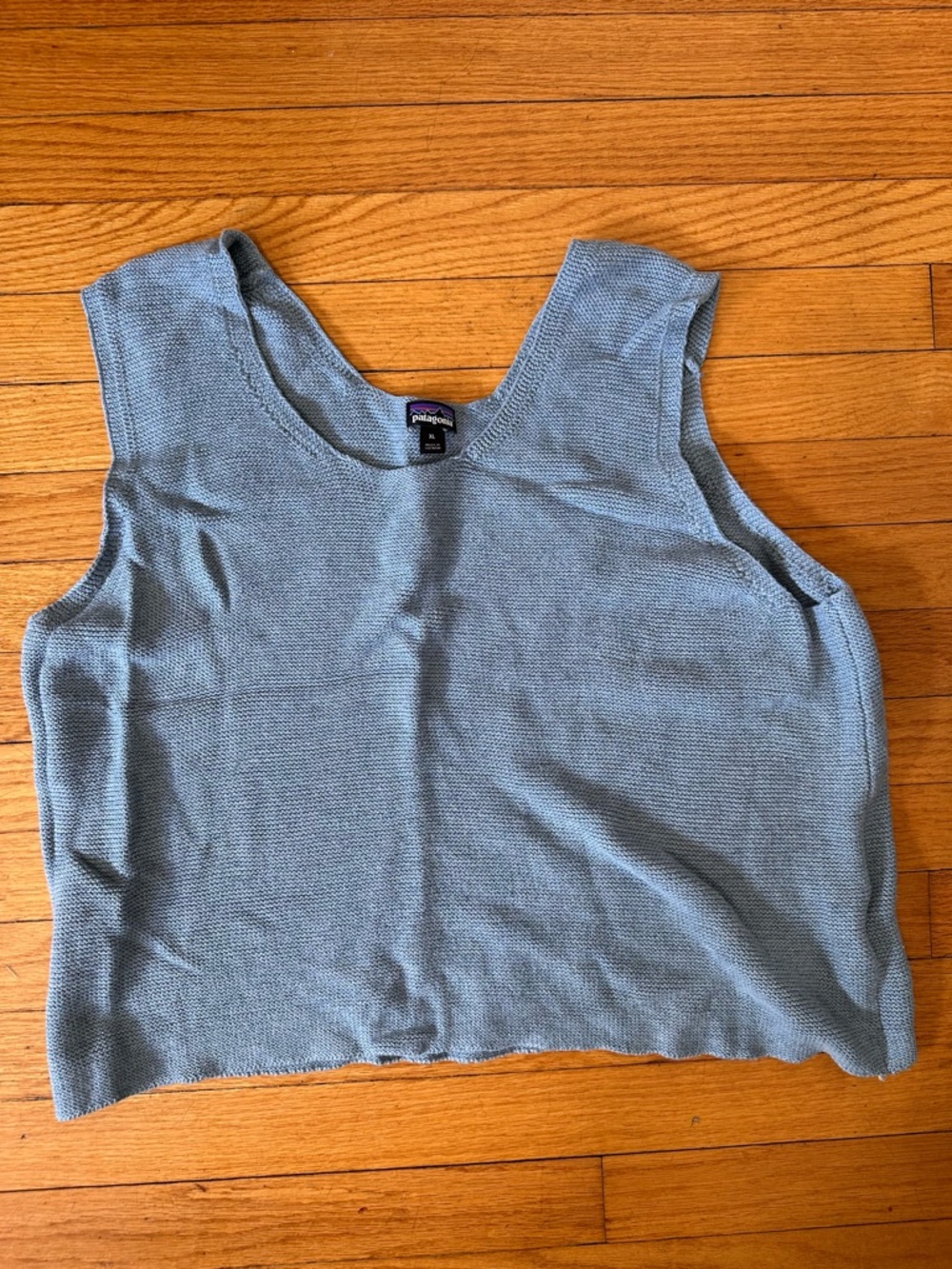 Patagonia Women's Sky Cotton Blue Knit Tank Top